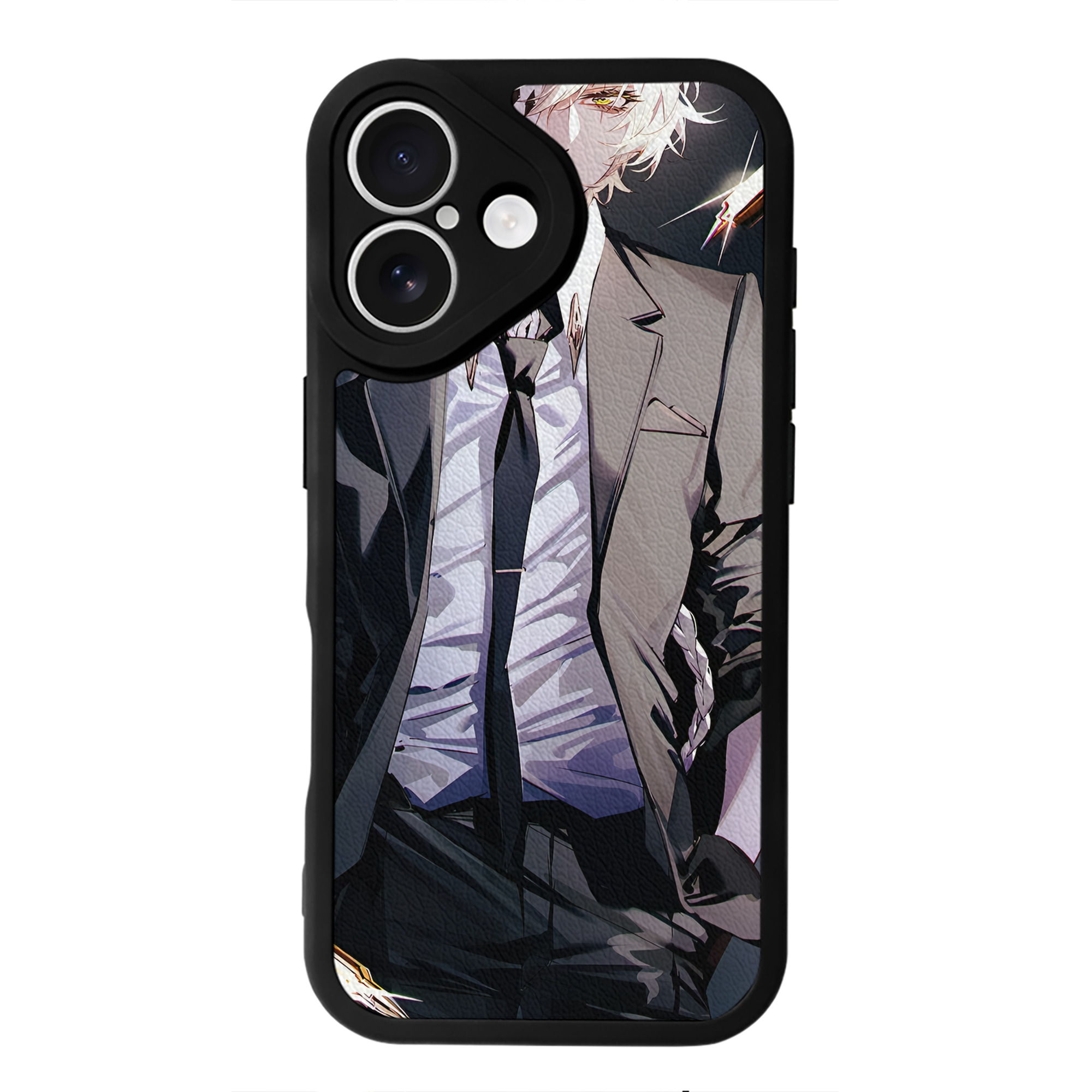 （画像用） 文豪ストレイドッグス Bungo Stray Dogs 【iPhone 16シリーズ対応】シリコンスマホケース（レザー調） 材質：シリコン
